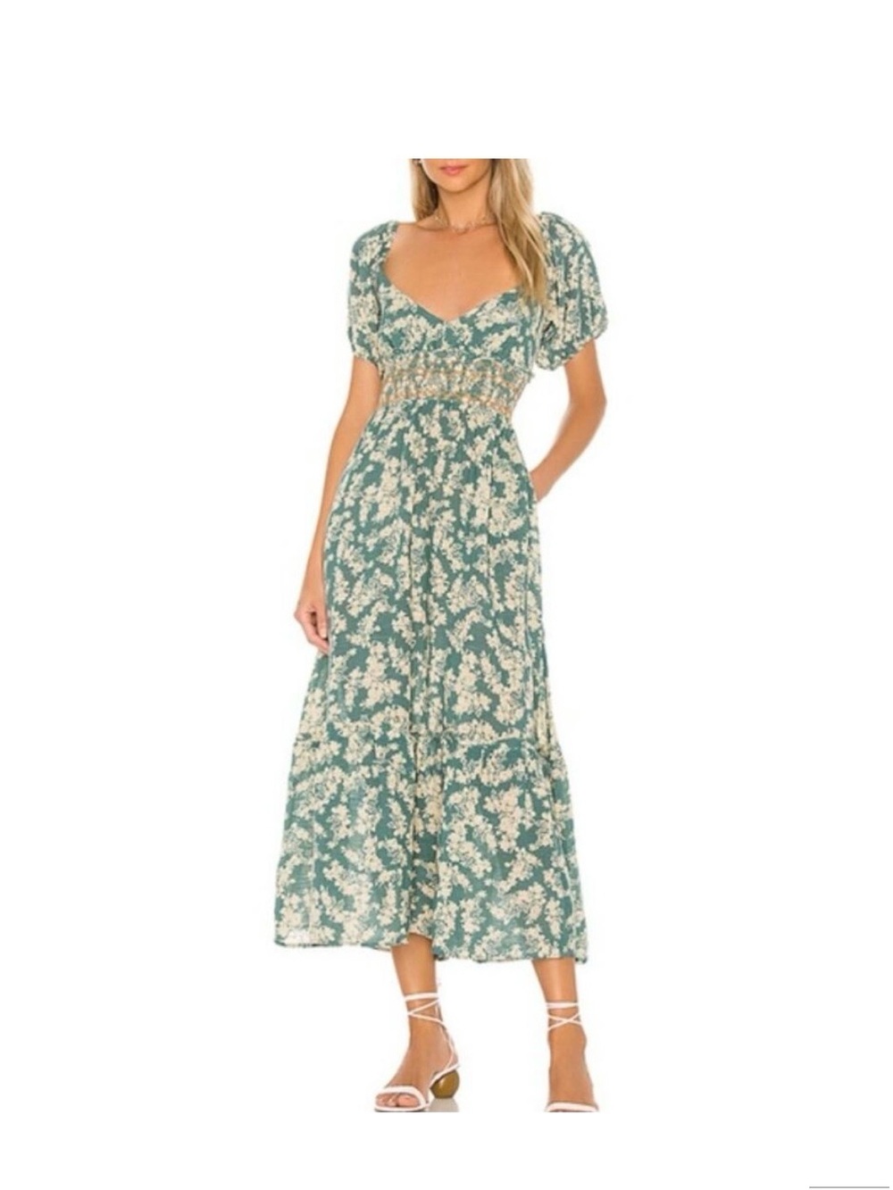 Free People Floral Midi Dress